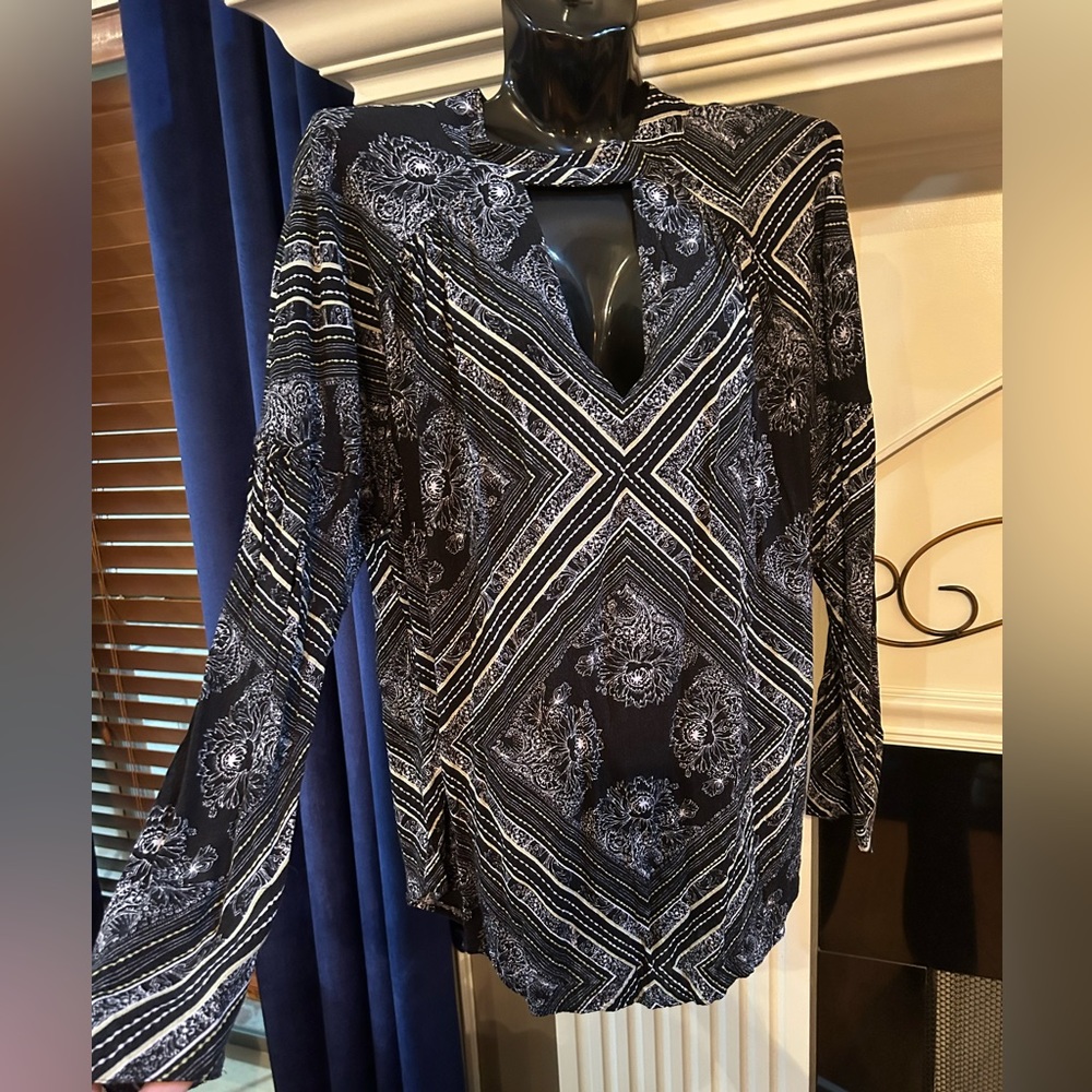 Free People Black blouse M